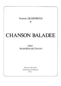 YVONNE DESPORTES: CHANSON BALLADE