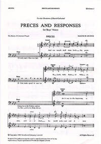 MALCOLM ARCHER: PRECES AND RESPONSES (SSA)