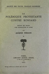 La Polémique protestante contre Ronsard