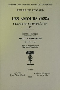 Tome IV - Les Amours (1552)