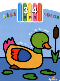 Animaux de la ferme - bebe color 3-4 ans