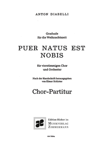 MUSIK ZUM GOTTESDIENST - PUER NATUS EST NOBIS - GRADUALE FUR DIE WEIHNACHTSZEIT. MIXED CHOIR (SATB)