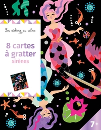 Cartes à gratter - sirènes - pochette avec accessoires