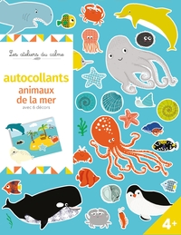 AUTOCOLLANTS  ANIMAUX DE LA MER AVEC 6 DECORS