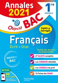 Annales Bac 2021 Français 1ères