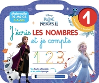 DISNEY REINE DES NEIGES 2 - Ardoise J'écris les nombres et je compte (3-6 ans)