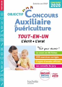 OBJECTIF CONCOURS 2020 AUXILIAIRE DE PUERICULTURE :  TOUT-EN-UN