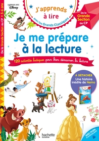 Disney - Je me prépare à la lecture avec les grands classiques Disney - Cahier de vacances 2024