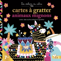 Mini cartes à gratter et stickers animaux