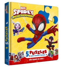 SPIDEY ET SES AMIS EXTRAORDINAIRES - Mon Petit Livre Puzzle - 5 puzzles 9 pièces - Marvel