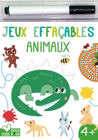 JEUX EFFACABLES - ANIMAUX - AVEC UN FEUTRE EFFACABLE