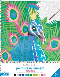 Peinture au numéro - oiseaux - cahier avec palette et pinceau
