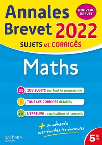 ANNALES BREVET 2022 MATHS