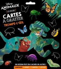 DISNEY ANIMAUX - LES ATELIERS DISNEY - CARTES A GRATTER - TROMPE-L'OEIL