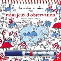 Mini jeux d'observation - bloc à spirale avec feutre effaçable