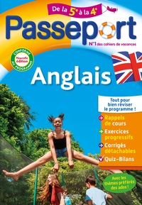 Passeport - Anglais - De la 5e à la 4e - Cahier de vacances 2025