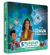 RAYA ET LE DERNIER DRAGON - Mon Petit Livre Puzzle - 5 Puzzles 9 Pièces - Disney