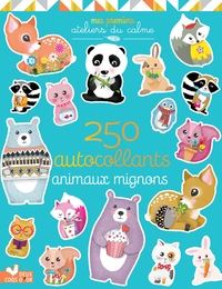 250 autocollants - animaux mignons