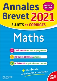 Annales Brevet 2021 Maths