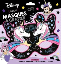 MINNIE ET LA LICORNE - POCHETTE LES ATELIERS - MASQUES A GRATTER - DISNEY - 6 MASQUES