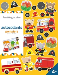 AUTOCOLLANTS POMPIERS  AVEC 6 DECORS