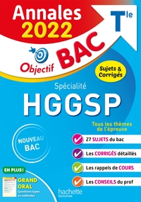 ANNALES OBJECTIF BAC 2022 SPECIALITE HISTOIRE-GEO