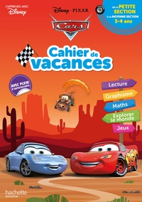 Disney - Cars  - De la Petite à la Moyenne section - Cahier de vacances 2024