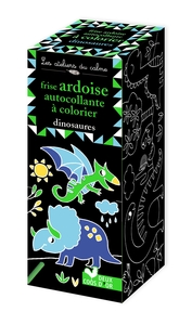 FRISE ARDOISE AUTOCOLLANTE A COLORIER - DINOSAURES