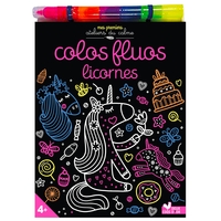 Colos fluos licornes - avec un feutre multimines