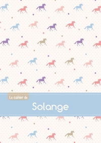 CAHIER SOLANGE BLANC,96P,A5 CHEVAUX