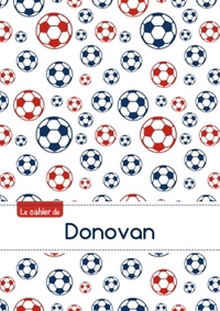 Le cahier de Donovan - Blanc, 96p, A5 - Football Paris
