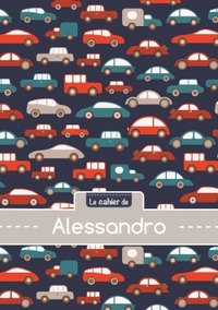 Le cahier d'Alessandro - Blanc, 96p, A5 - Voitures