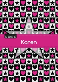 Le cahier de Karen - Petits carreaux, 96p, A5 - Étoile et c ur