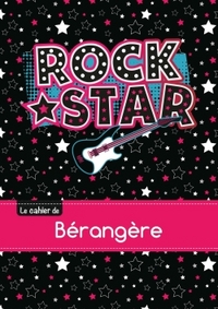 Le cahier de Bérangère - Petits carreaux, 96p, A5 - Rock Star