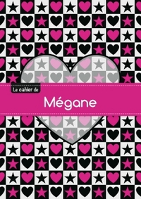 CAHIER MEGANE BLANC,96P,A5 CoeURETETOILE