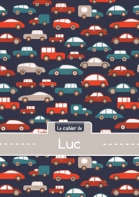 Le cahier de Luc - Petits carreaux, 96p, A5 - Voitures