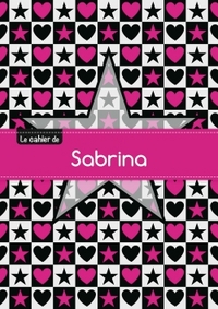 CAHIER SABRINA BLANC,96P,A5 ETOILEETCoeUR