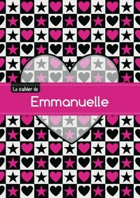 Le cahier d'Emmanuelle - Blanc, 96p, A5 - C ur et étoile