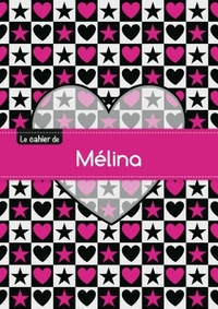 CAHIER MELINA BLANC,96P,A5 CoeURETETOILE