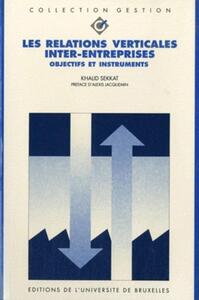 Les relations verticales inter-entreprises