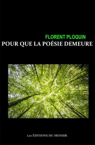 Pour que la poésie demeure