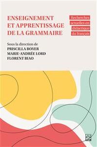 ENSEIGNEMENT ET APPRENTISSAGE DE LA GRAMMAIRE