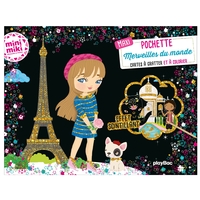 Maxi pochette Merveilles du monde - Cartes à gratter et à colorier - Ed 2019