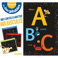 LES INCOLLABLES - CARTES A GRATTER EDUCATIVES - LES MAJUSCULES