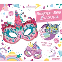 Mes masques en strass - Licornes