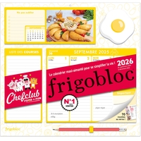 Frigobloc Hebdomadaire 2026 Chefclub (de sept. 2025 à déc. 2026) - Edition 2025