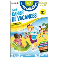 Cahier de vacances 2024 - Les incollables - Moyenne Section à Grande Section - 4/5 ans