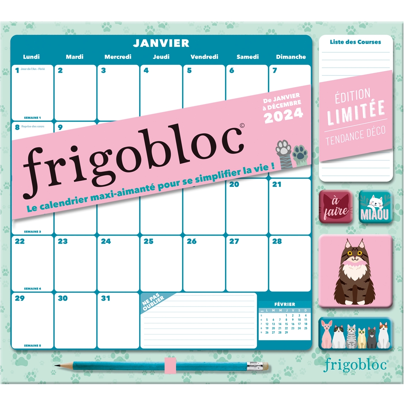Frigobloc mensuel Geo (édition 2024) - Collectif - Play Bac