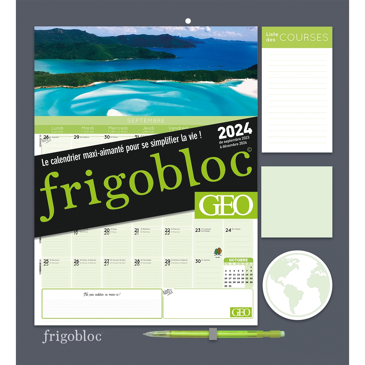 Frigobloc Mensuel 2024 Chats (de sept. 2023 à déc. 2024) - Playbac