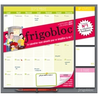 FRIGOBLOC MENSUEL 2022 - CALENDRIER D'ORGANISATION FAMILIALE PAR MOIS (DE SEPT. 2021 A DEC. 2022)